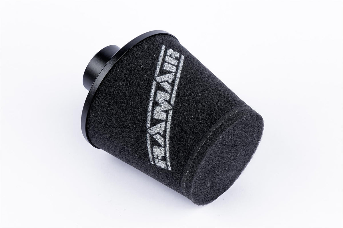 Ramair Small Foam Filter Aluminium Base 70mm (2.75inch) OD Black