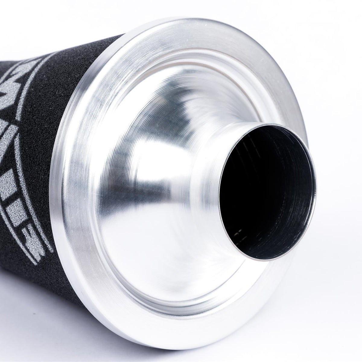 Ramair Foam Jet Stream Medium Cone Air Filter 70mm (2.75inch) OD Silver with Silicone Coupling