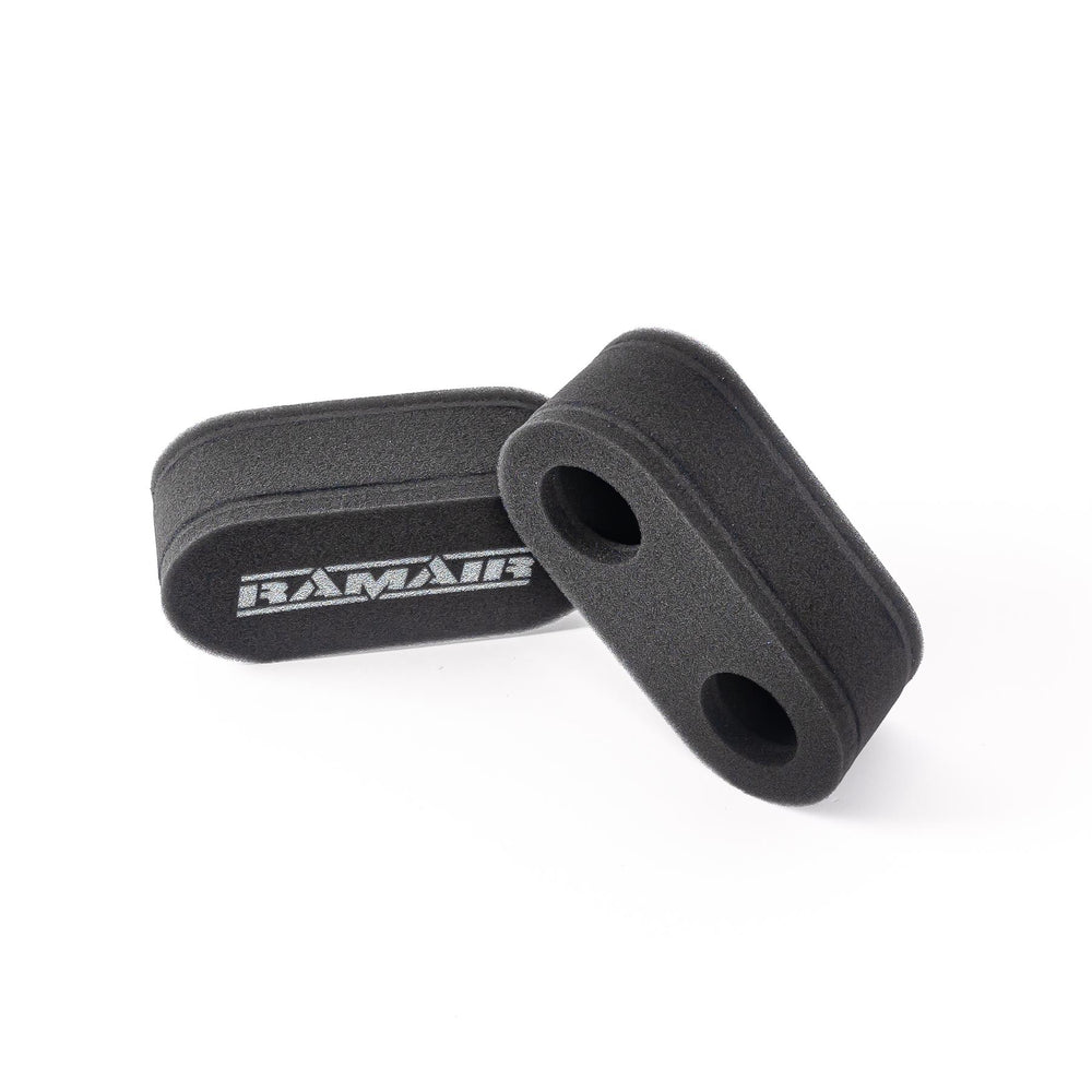 2x Twin Inlet Motorcycle Carb Sock Foam Air Filter 47mm