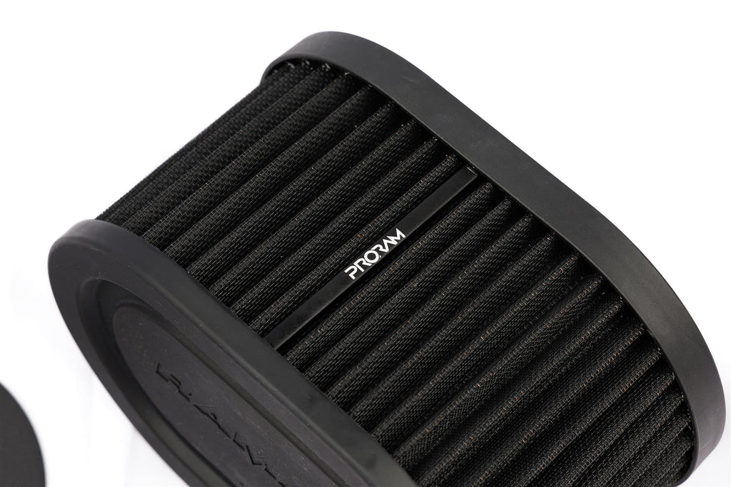 Pleated Carb Intake Air Filter MultiFit Blank Plate 100mm Int Height