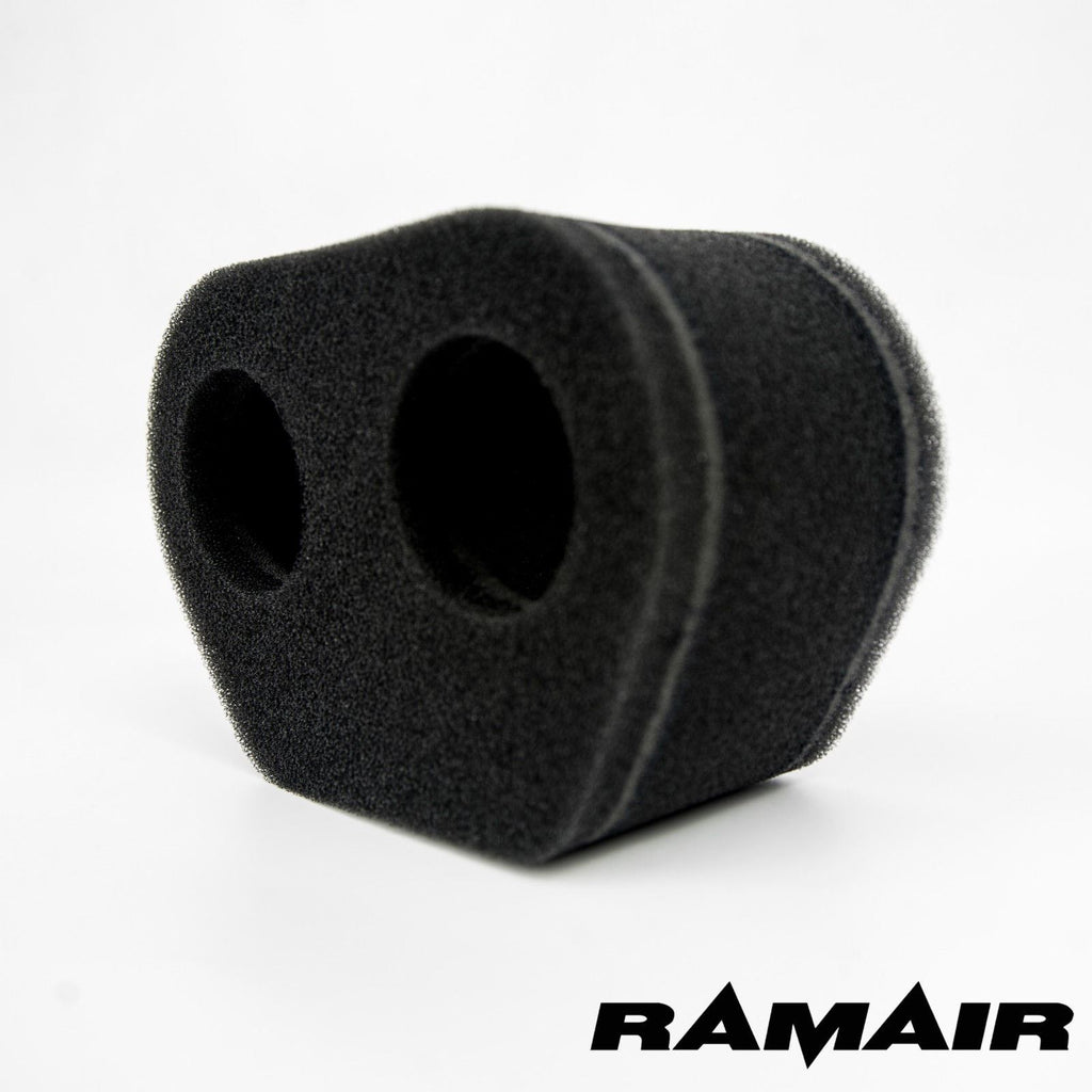 2x Twin Inlet Motorcycle Carb Sock Foam Air Filter 74mm