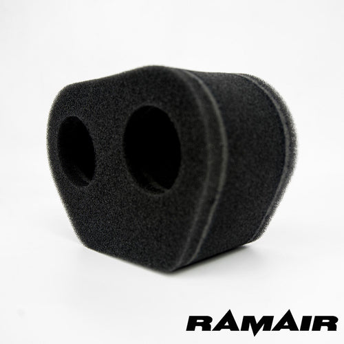 2x Twin Inlet Motorcycle Carb Sock Foam Air Filter 74mm