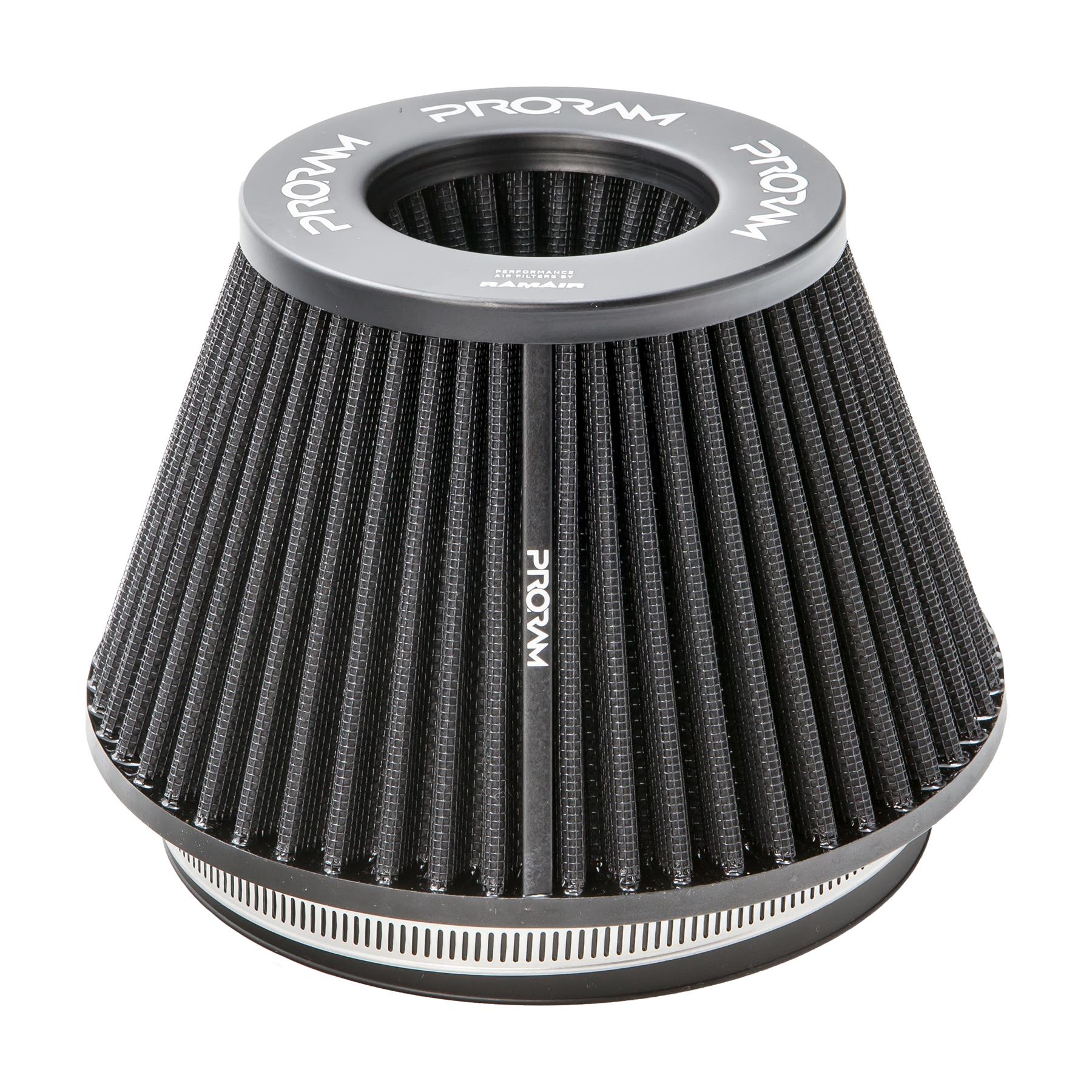 Ramair Pleated 83mm (3.25inch) OD Neck Medium Cone Air Filter with Velocity Stack