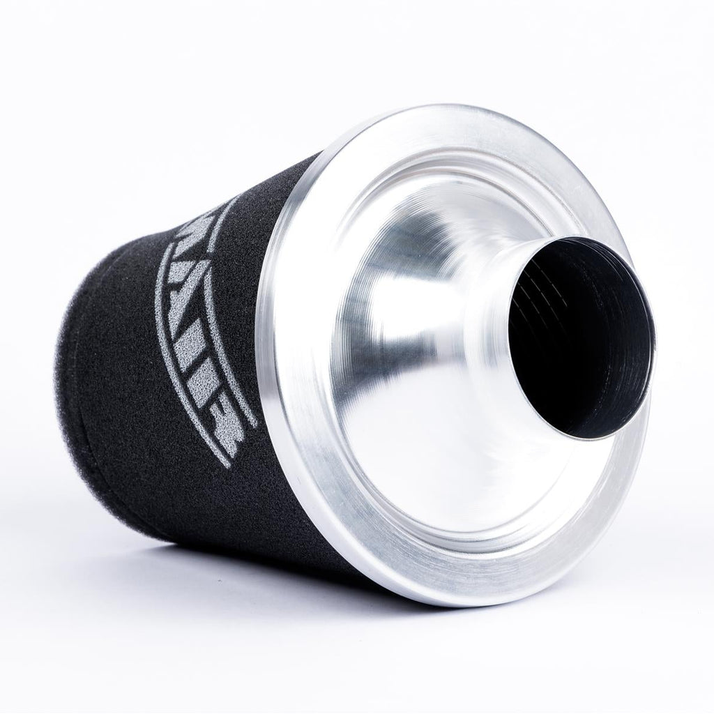 Ramair Medium Foam Filter Aluminium Base 90mm (3.5inch) OD Silver with Silicone Coupler