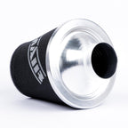 Ramair Medium Foam Filter Aluminium Base 90mm (3.5inch) OD Silver with Silicone Coupler
