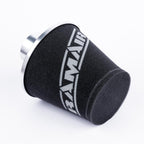 Ramair Medium Foam Filter Aluminium Base 90mm (3.5inch) OD Silver with Silicone Coupler