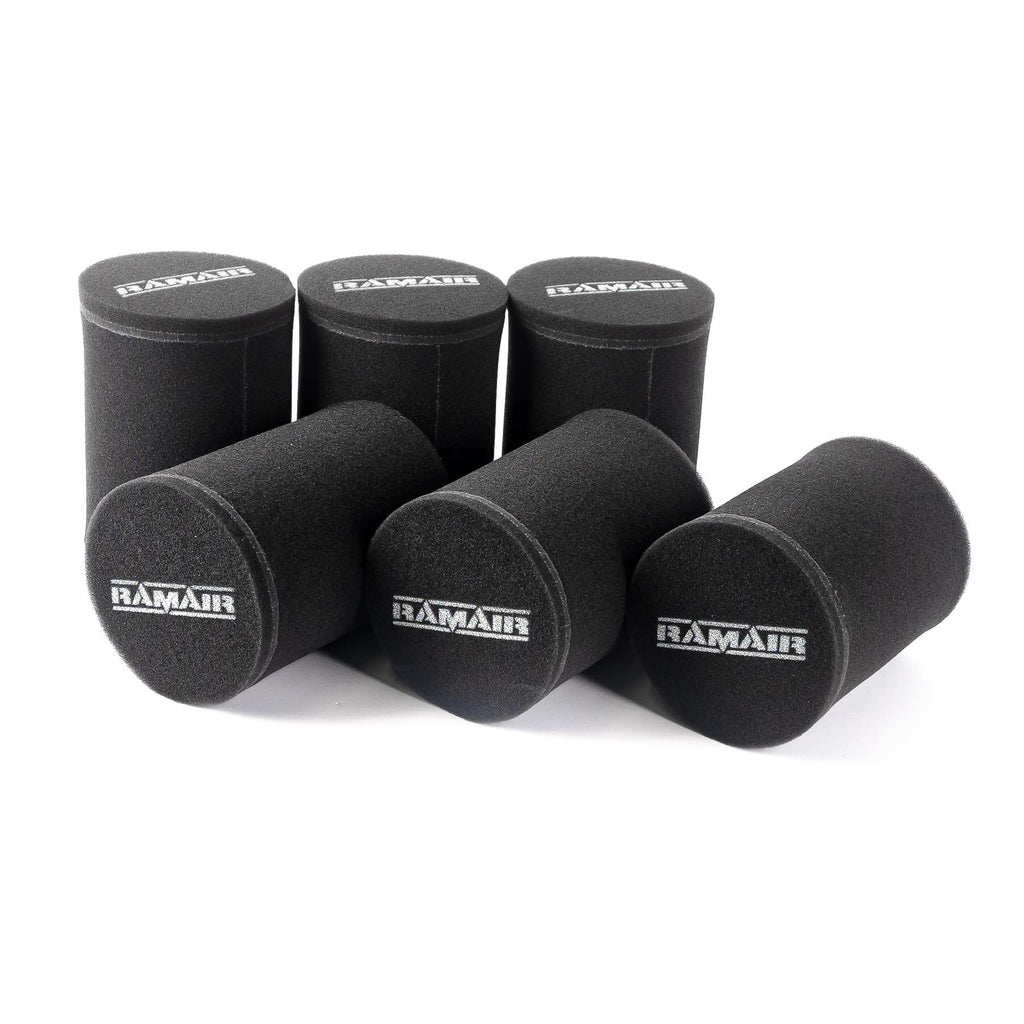 Carb Sock Foam Air Filter Single Inlet 90mm - 6 Pack