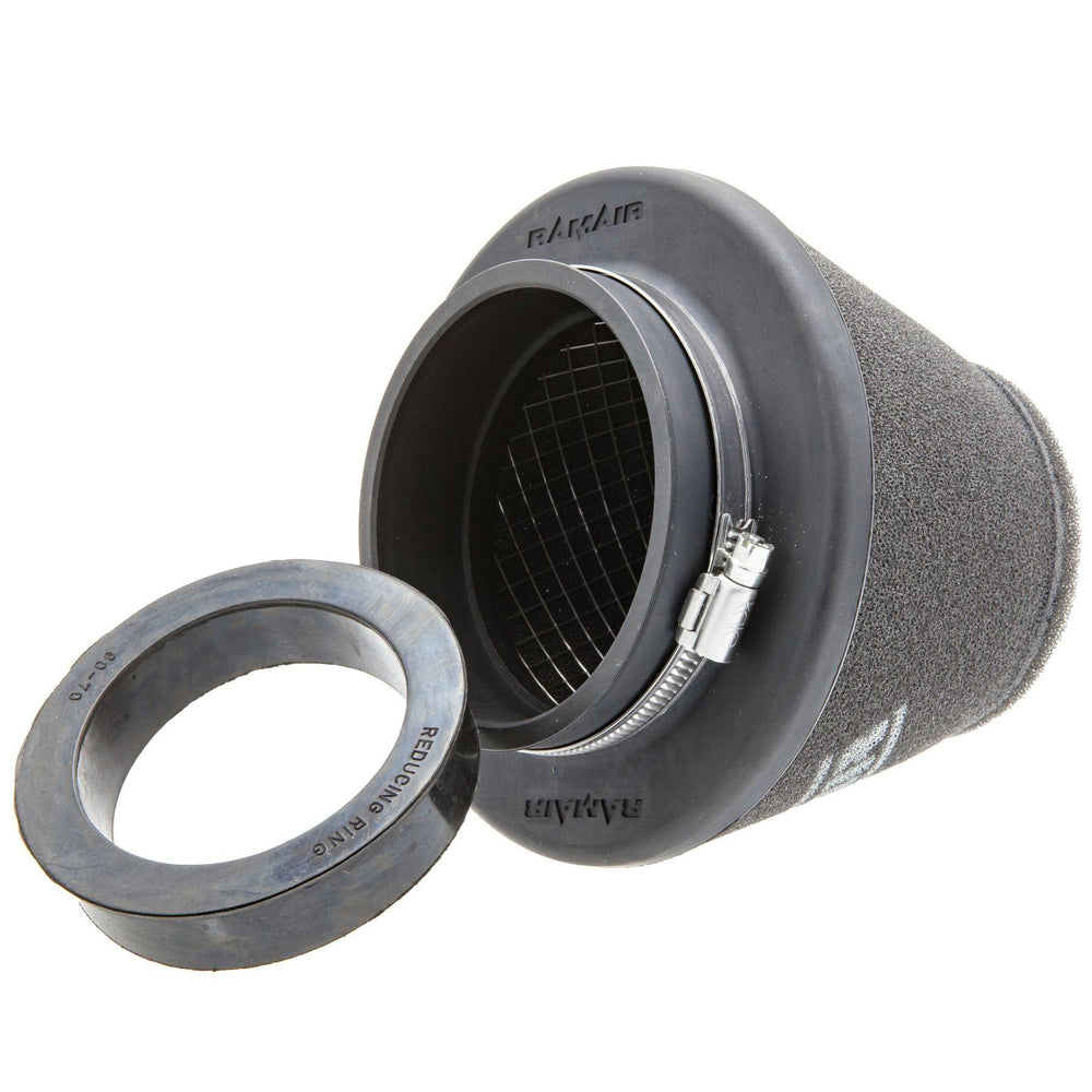 Ramair Foam 70mm - 90mm (2.75-3.5inch) ID Neck Polymer Base Neck Cone Air Filter