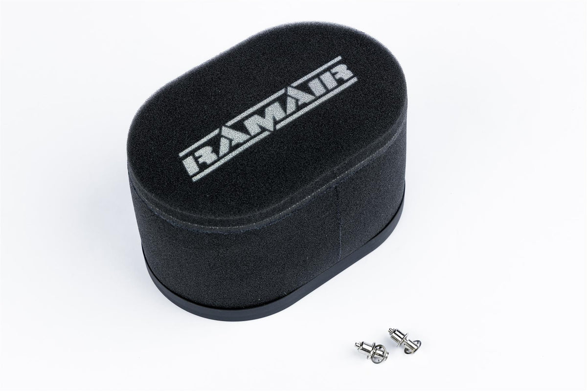 Carburettor Foam Air Filter with Baseplate to fit SU HS2 1.25in (32mm Mini Offset) - 100mm Internal Height