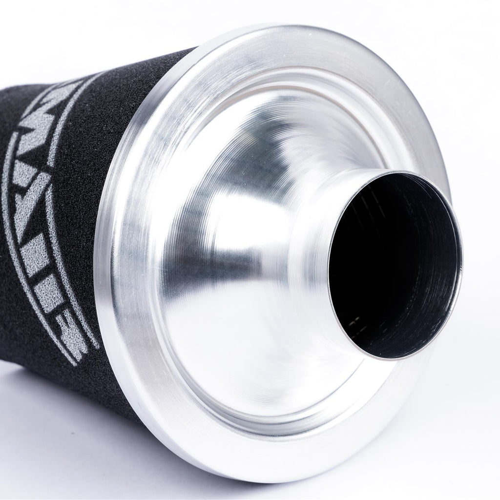 Ramair Medium Foam Filter Aluminium Base 60mm (2.3inch) OD Silver with Silicone Coupler