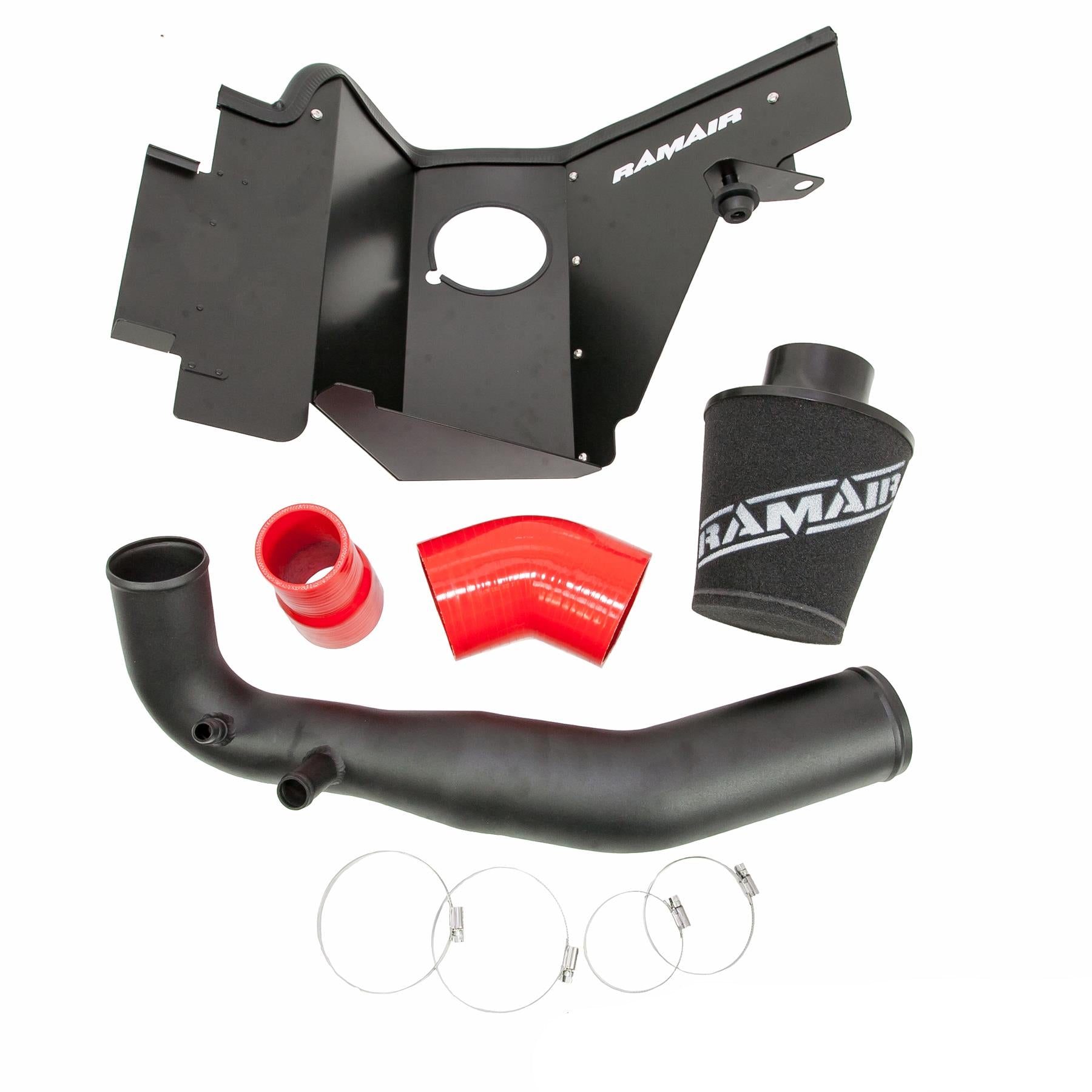 Performance Foam Induction Kit for 2.3 Ecoboost Ford Mustang - Red Hose