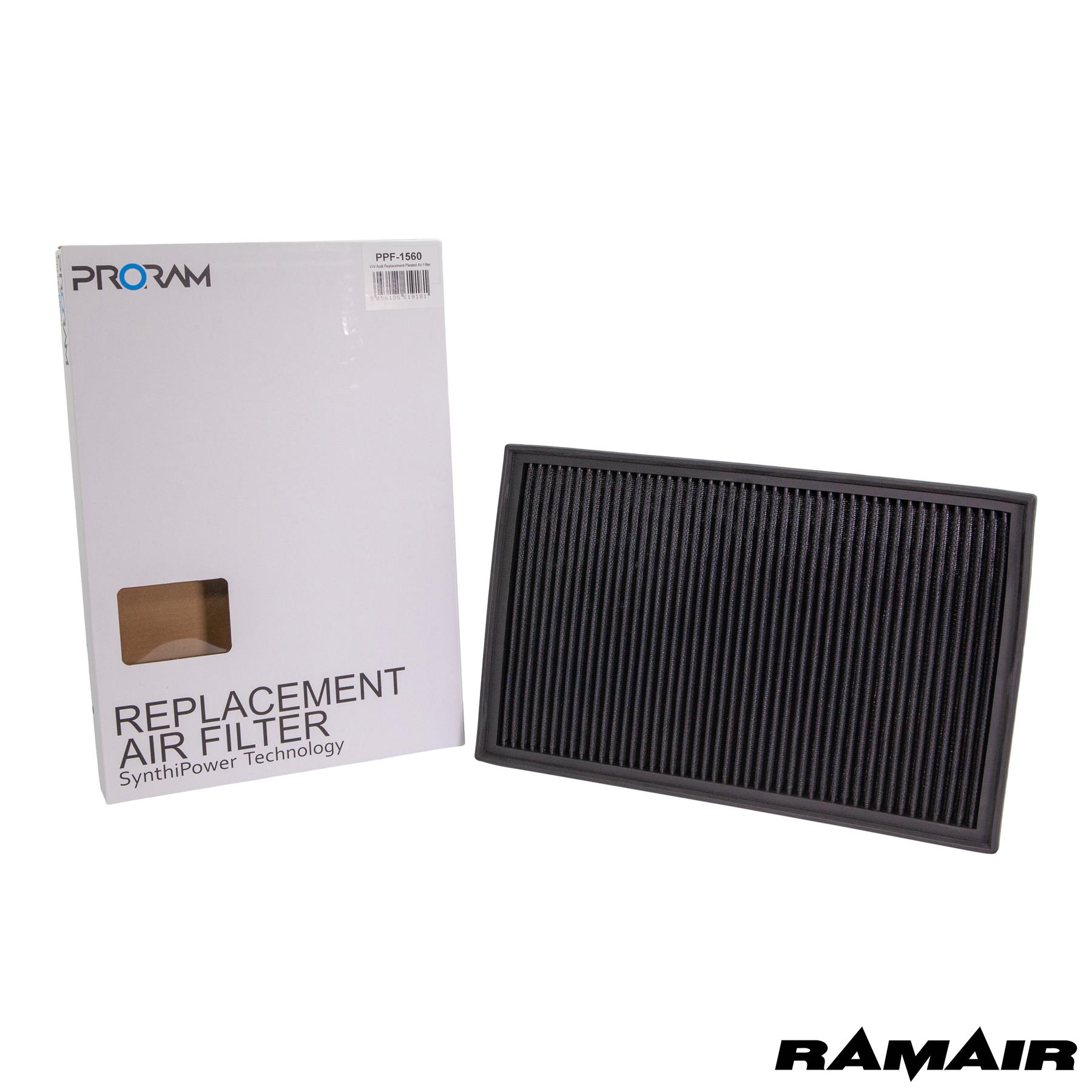 Performance Pleated Replacement Air Filter for RS3 TTS TTRS R32