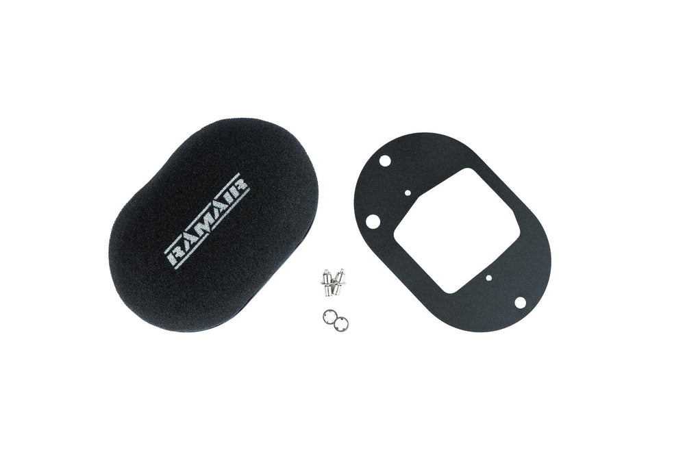 Domed Carb Air Filter & Baseplate to fit Weber 32/34 DFT - 65mm Internal Height