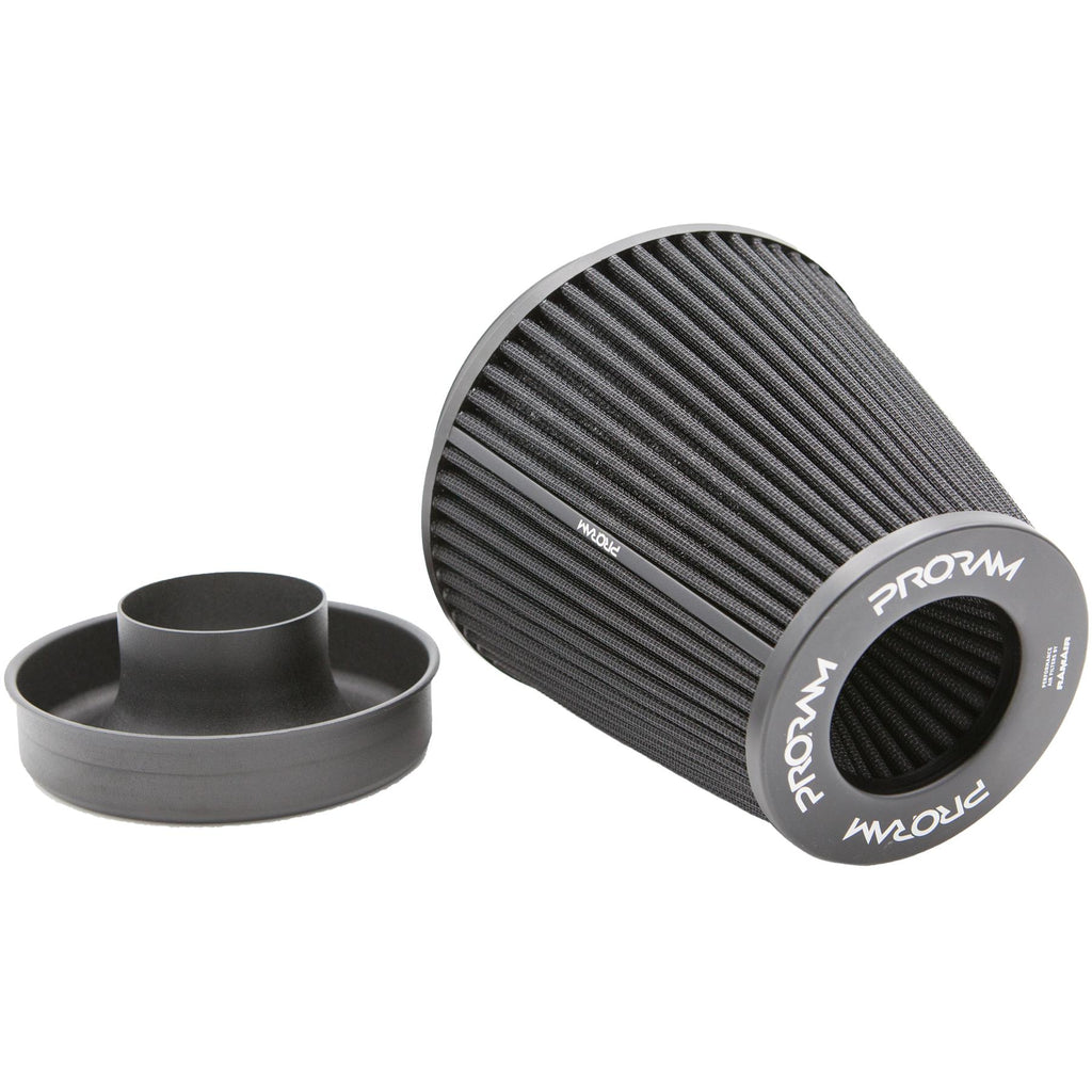 Ramair Pleated 90mm (3.5inch) ID Neck Large Cone Air Filter with Velocity Stack and Coupling