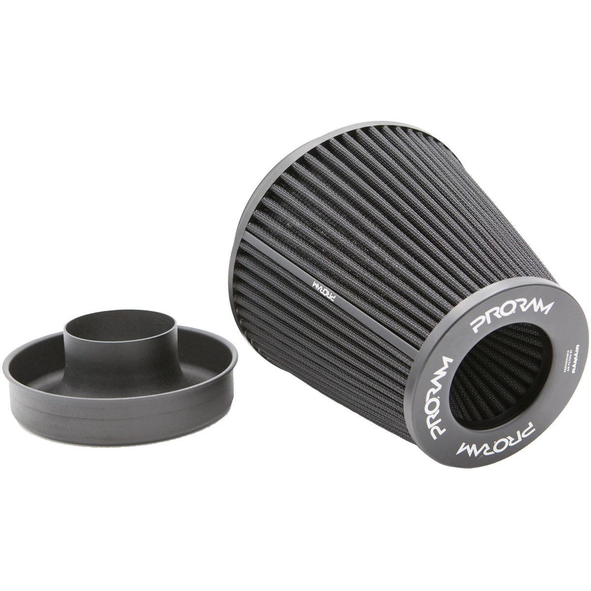 Ramair Pleated 90mm (3.5inch) ID Neck Large Cone Air Filter with Velocity Stack and Coupling