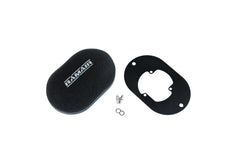 Domed Carb Air Filter & Baseplate to fit Pierburg 2E2, 2E3, 2E-E - 65mm Internal Height