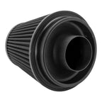 Performance Pleated Induction Kit for MK2 Focus ST with ECU Holder - Black Hoses