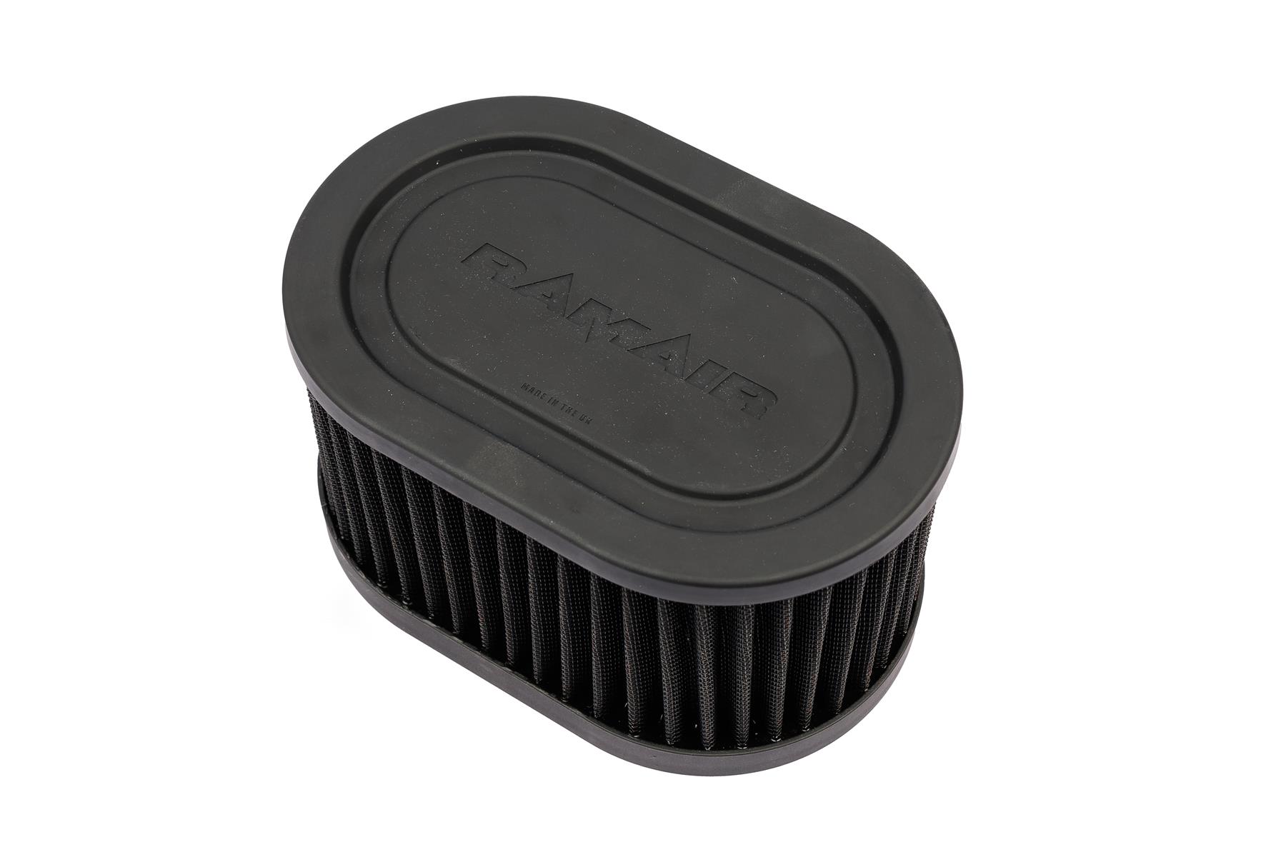 Pleated Carb Intake Air Filter MultiFit Blank Plate 100mm Int Height