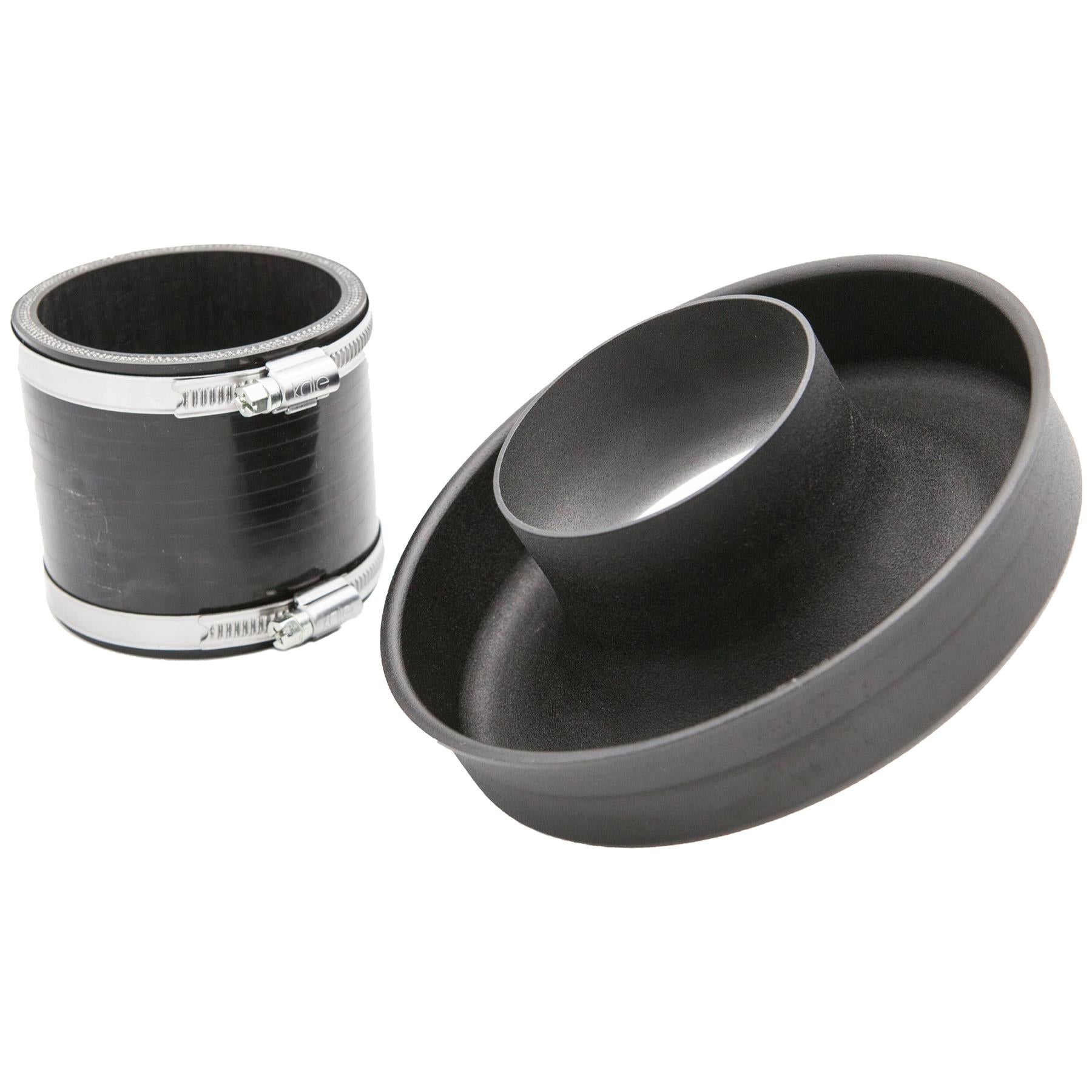 Ramair Pleated 102mm (4inch) ID Neck Large Cone Air Filter with Velocity Stack and Coupling