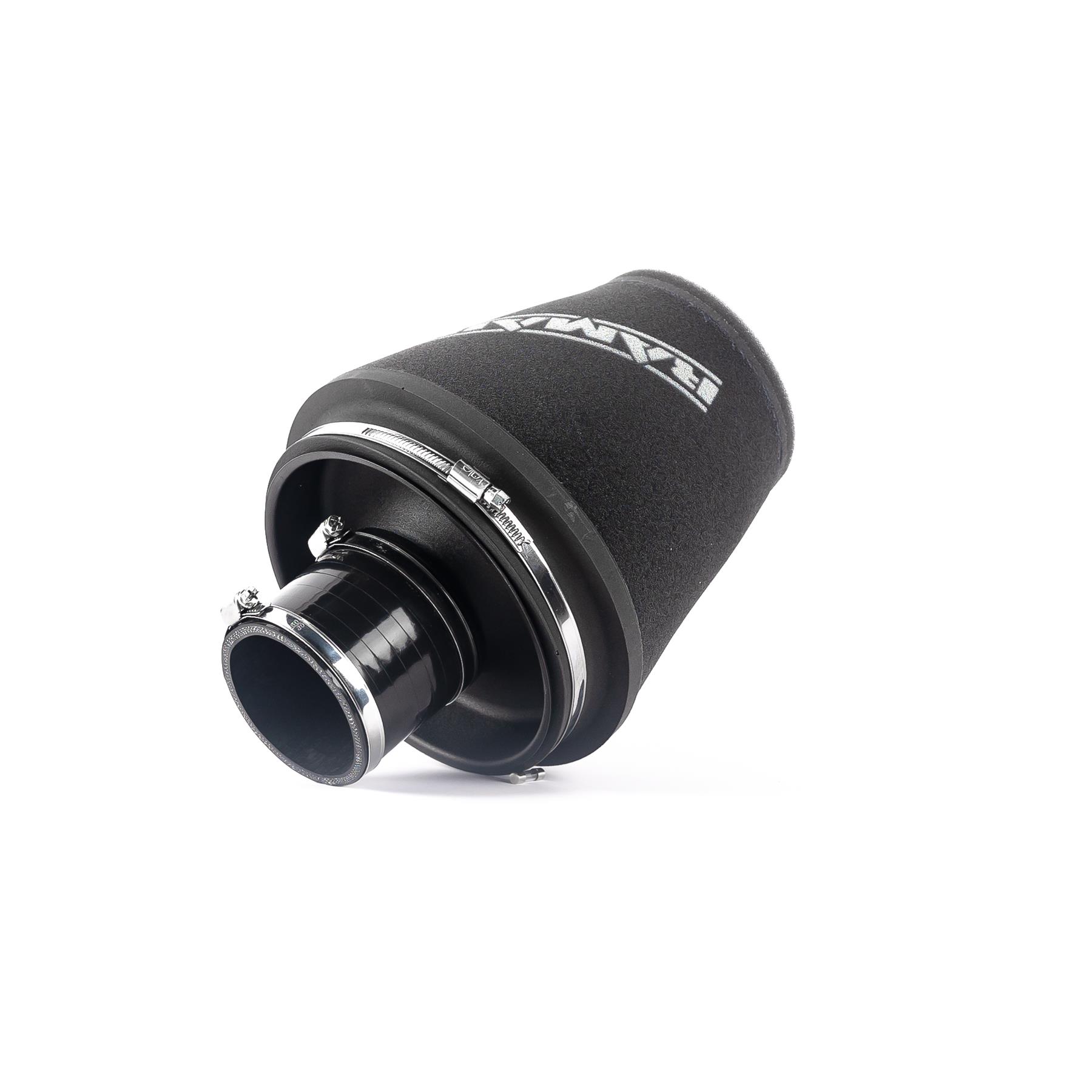Ramair 90mm (3.5inch) ID Neck Large Cone Air Filter with Velocity Stack and Coupling