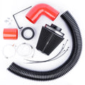 Performance Pleated Induction Kit for VW MK5 Golf R32 3.2 V6 - Red Hoses