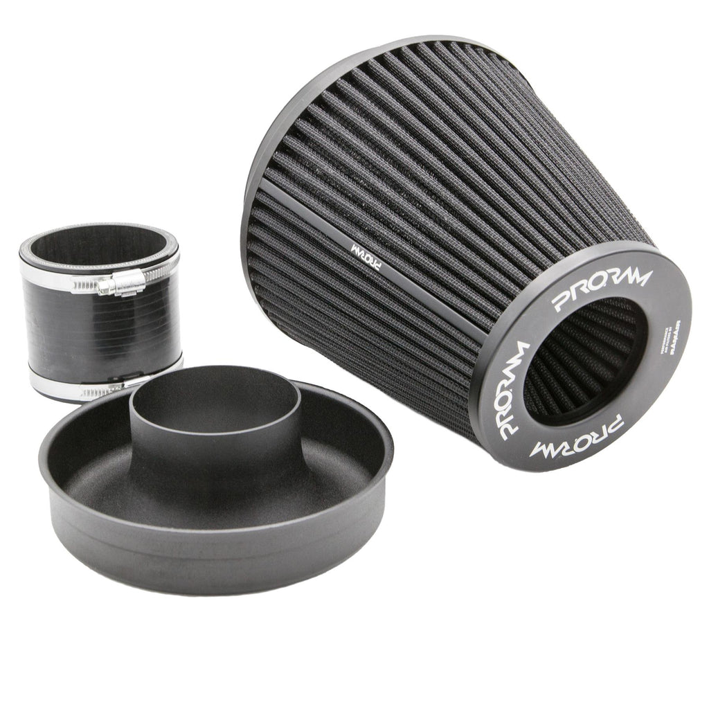 Ramair Pleated 83mm (3.25inch) ID Neck Large Cone Air Filter with Velocity Stack and Coupling