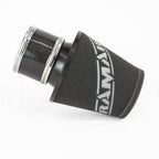 Ramair Foam Jet Stream Medium Cone Air Filter 100mm (3.9inch) OD Black with Silicone Coupler