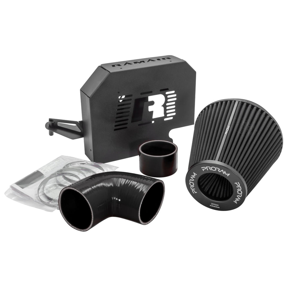 Performance Pleated Induction Kit for MK2 Focus ST with ECU Holder - Black Hoses