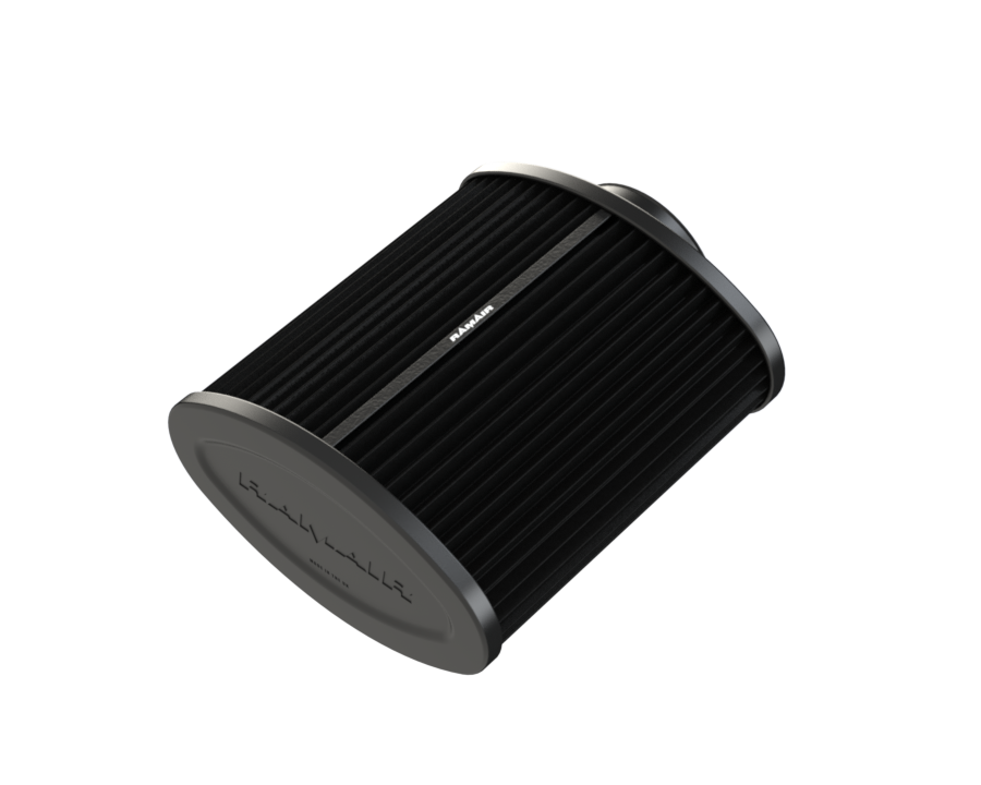 Ramair 2.7" (70mm) ID Rubber Neck Pleated Universal Oval Filter