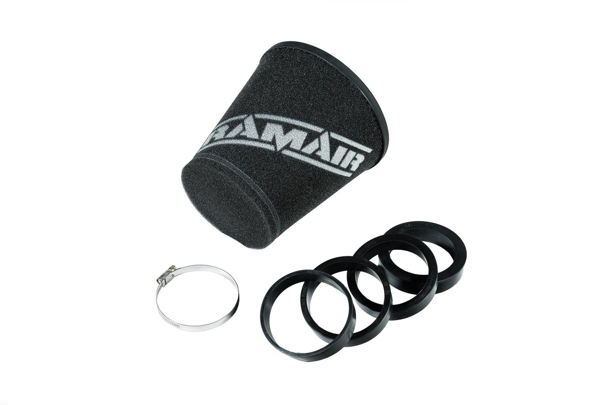 Ramair Foam 70-90mm (2.75 - 3.5inch) ID Neck Polymer Base Neck Cone Air Filter