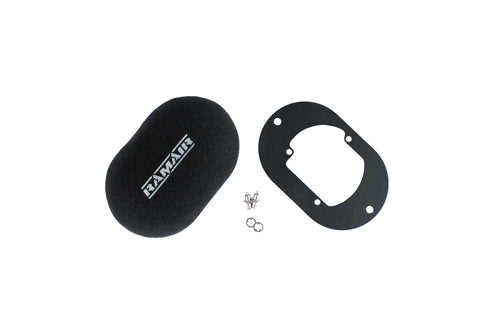 Domed Carb Air Filter & Baseplate to fit Pierburg 2B2, 2B4, 2B5 - 65mm Internal Height