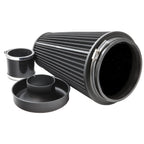 Ramair Pleated 90mm (3.5inch) ID Neck XLarge Cone Air Filter with Velocity Stack and Coupling