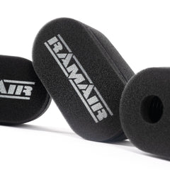 Carb Sock Foam Air Filters Caged 3x 84mm - Medium